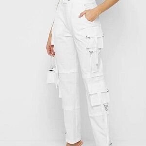 MDV | White Cargo Pants